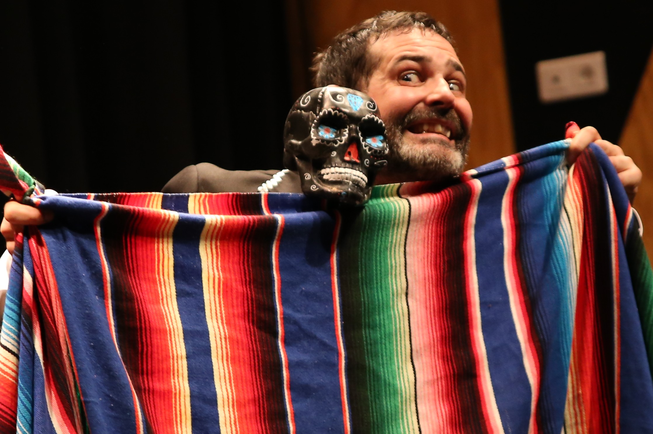 Mariachi et tête de mort